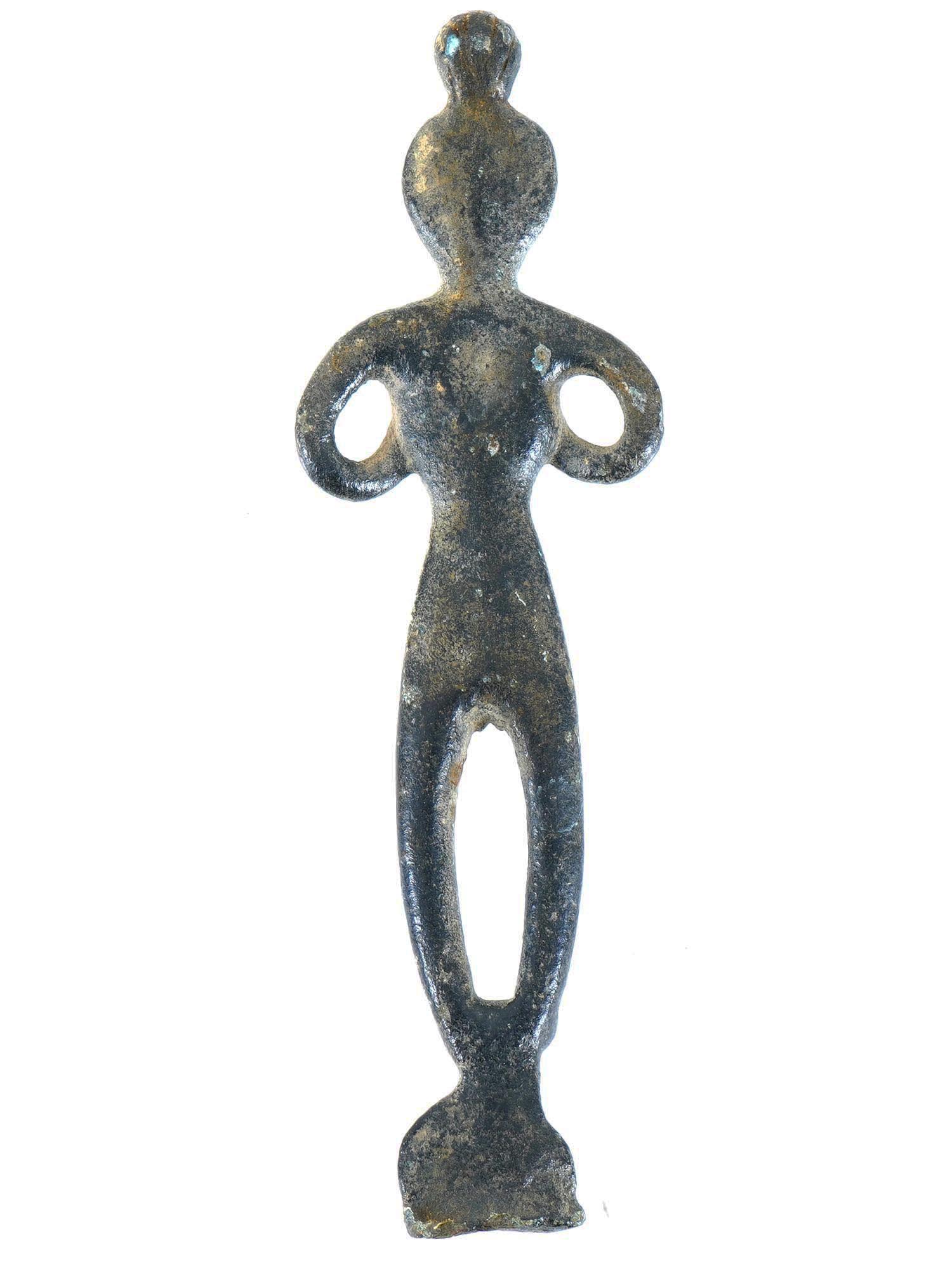 ANCIENT 800 BC TO 200 BC BRONZE ASTARTE FIGURE PIC-0