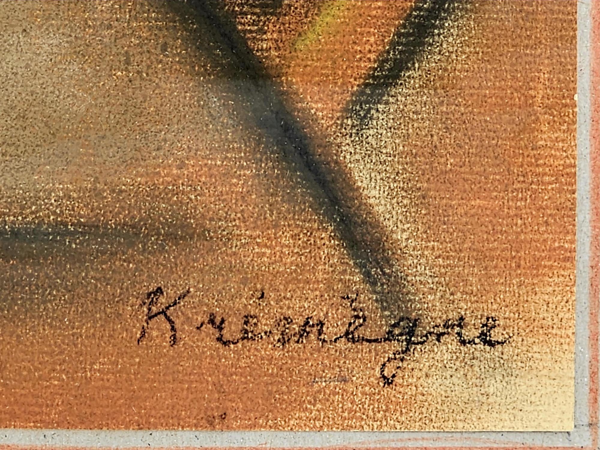 MANNER OF PINCHUS KREMEGNE STILL LIFE PASTEL PAINTING PIC-2