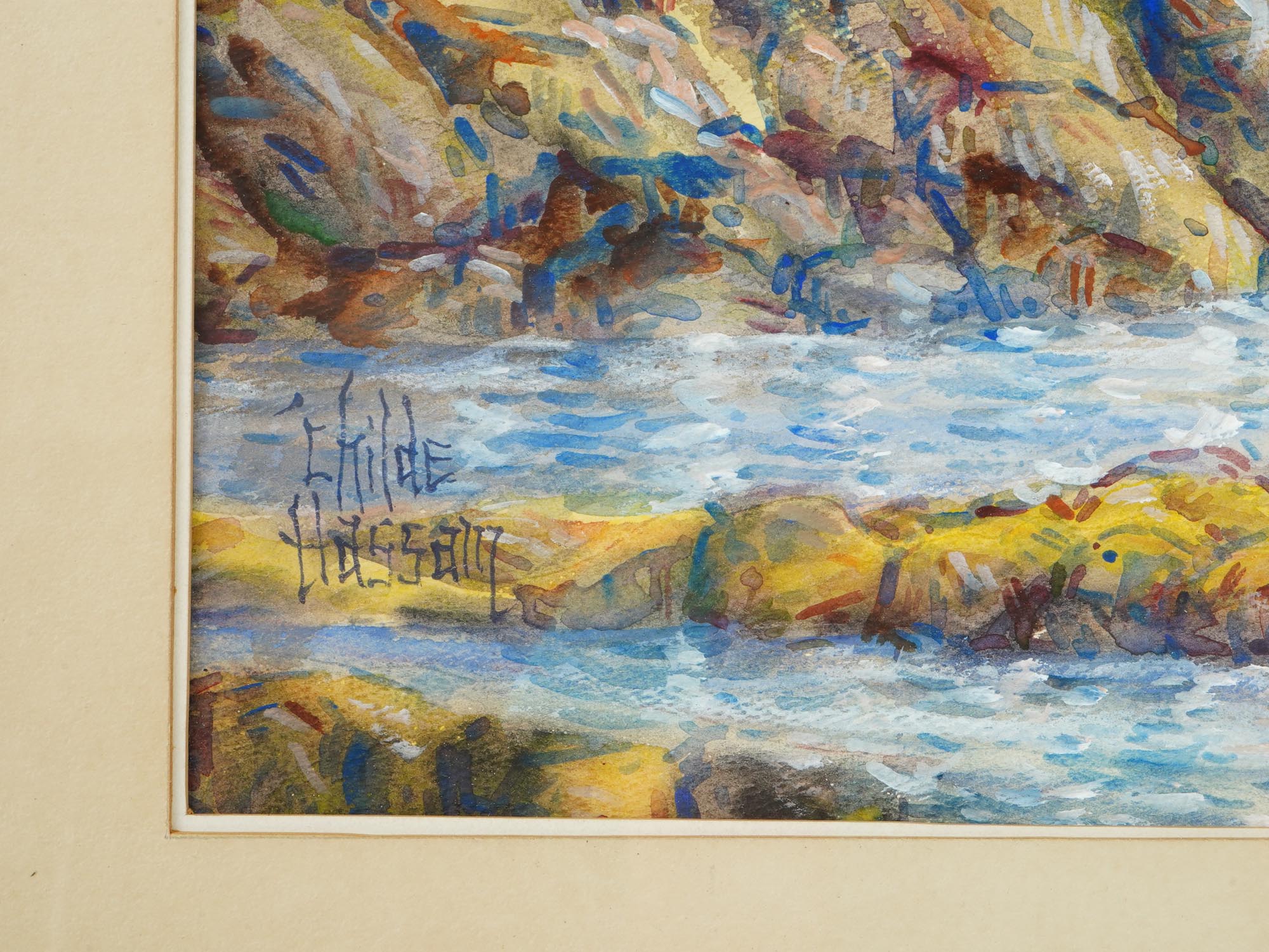 CHILDE HASSAM AMERICAN WATERCOLOR PAINTING PIC-2