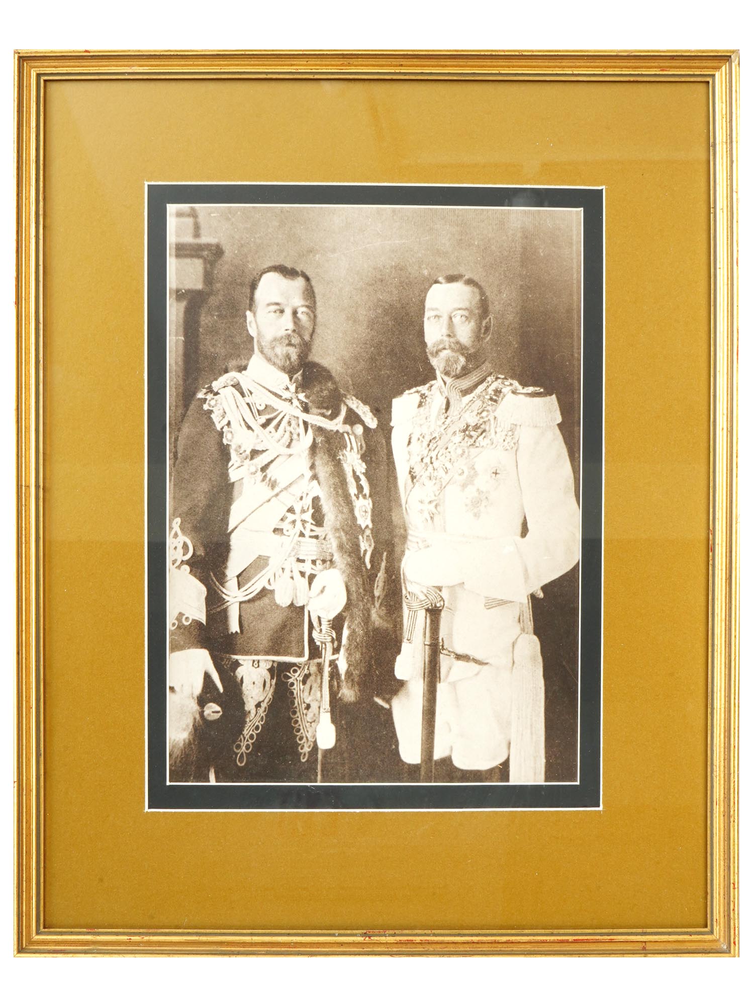 1913 PHOTO OF TSAR NICHOLAS II AND KING GEORGE V PIC-0