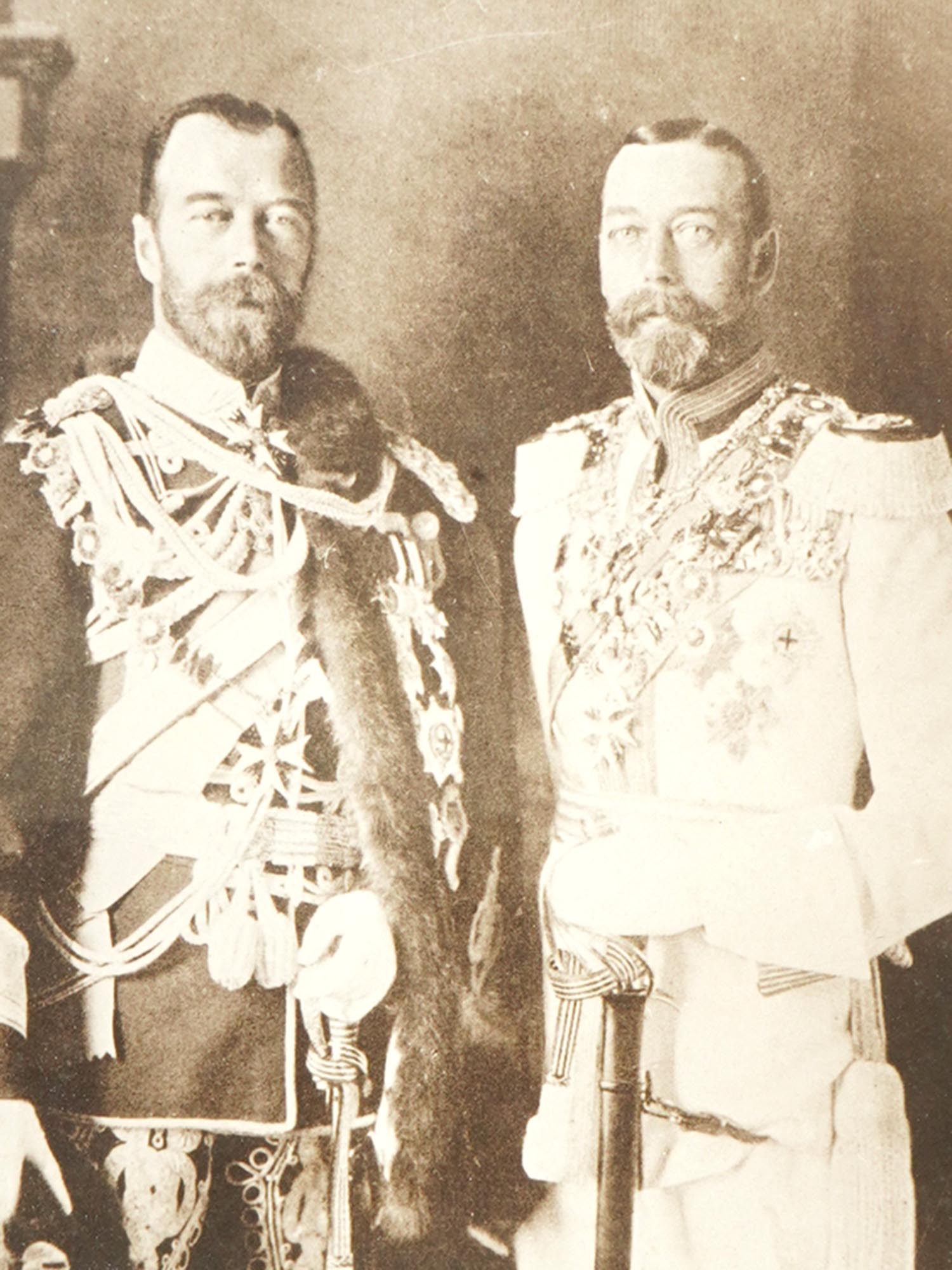 1913 PHOTO OF TSAR NICHOLAS II AND KING GEORGE V PIC-1