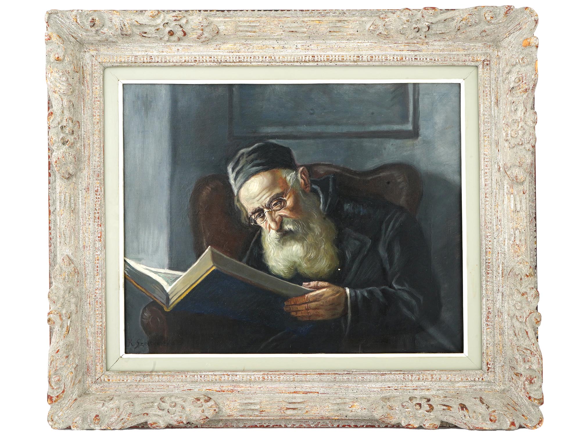 JUDAICA PORTRAIT PAINTING BY KONSTANTIN SZEWCZENKO PIC-0