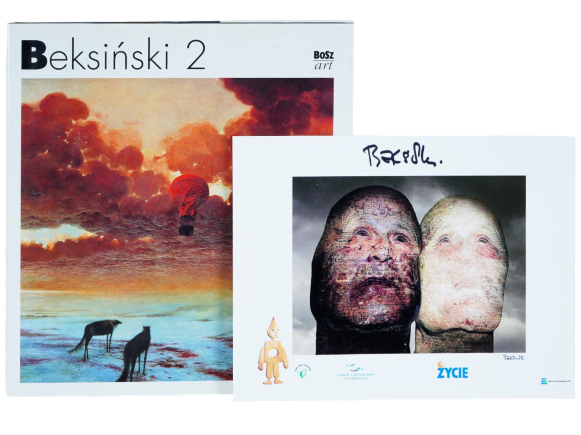 ZDZISLAW BEKSINSKI ALBUM AND PRINT SIGNED BY ARTIST PIC-0