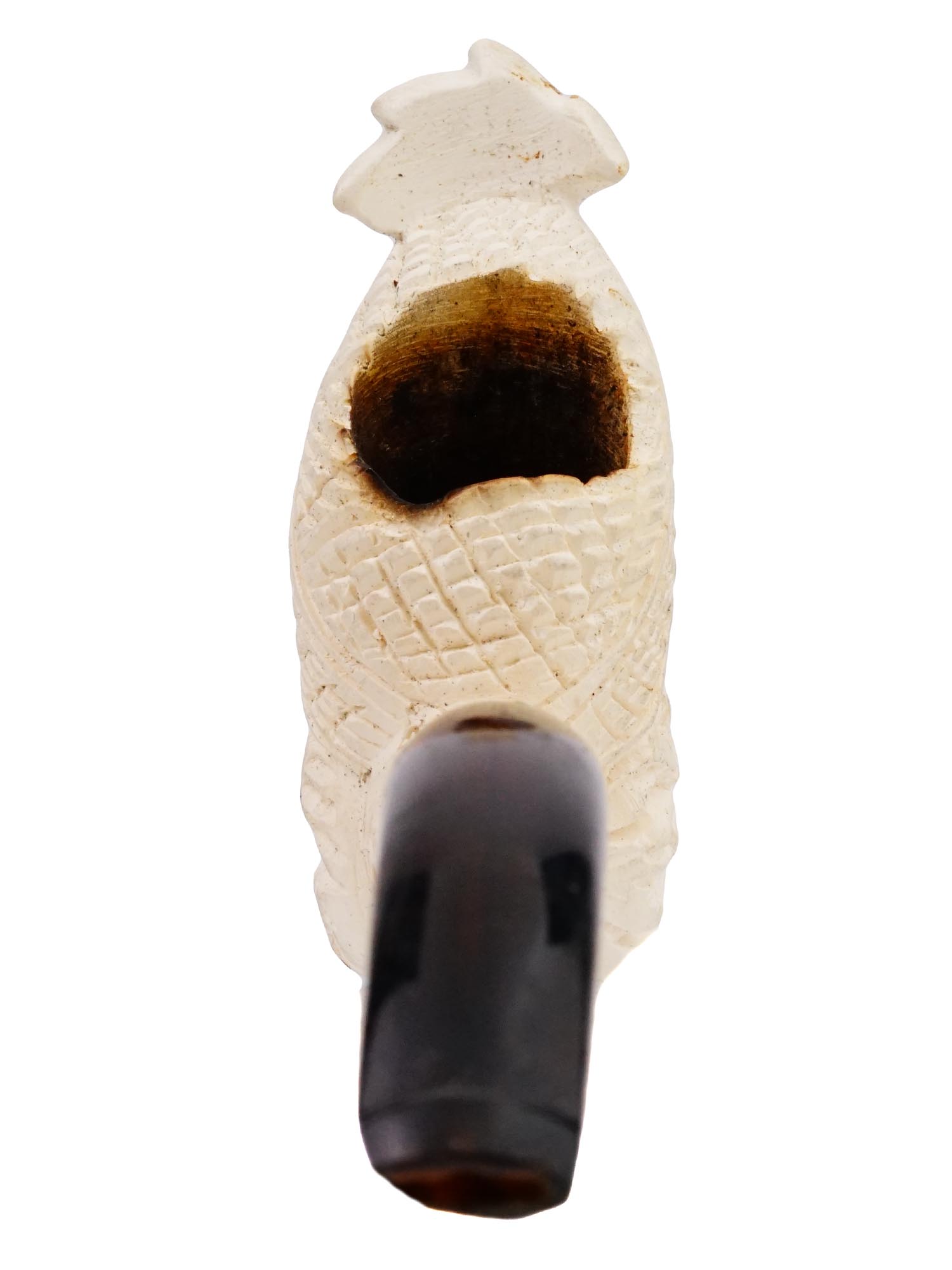 TURKISH HAKAN HAND CARVED BLOCK MEERSCHAUM PIPE PIC-5