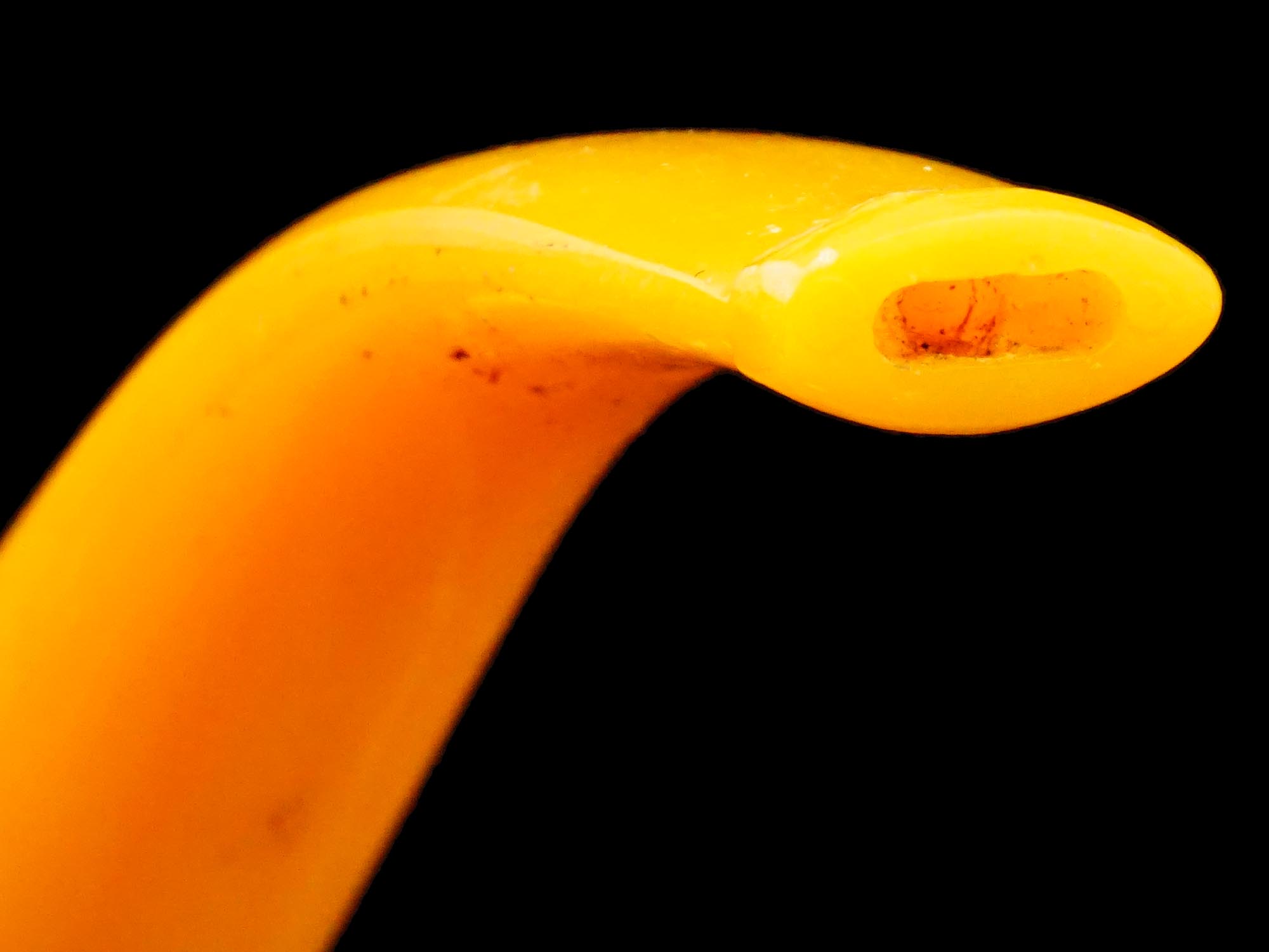 TURKISH ELONGATED CARVED MEERSCHAUM CHIBOUK PIPE PIC-5