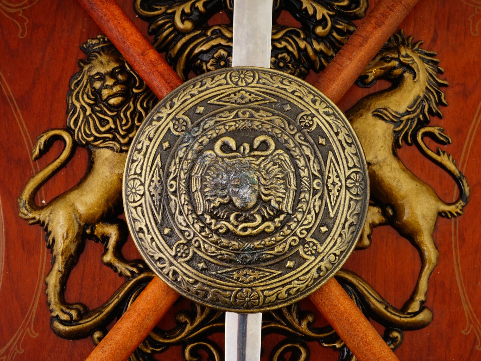 SHIELD AND SWORD DECORATIVE SOUVENIR WALL DECOR PIC-5