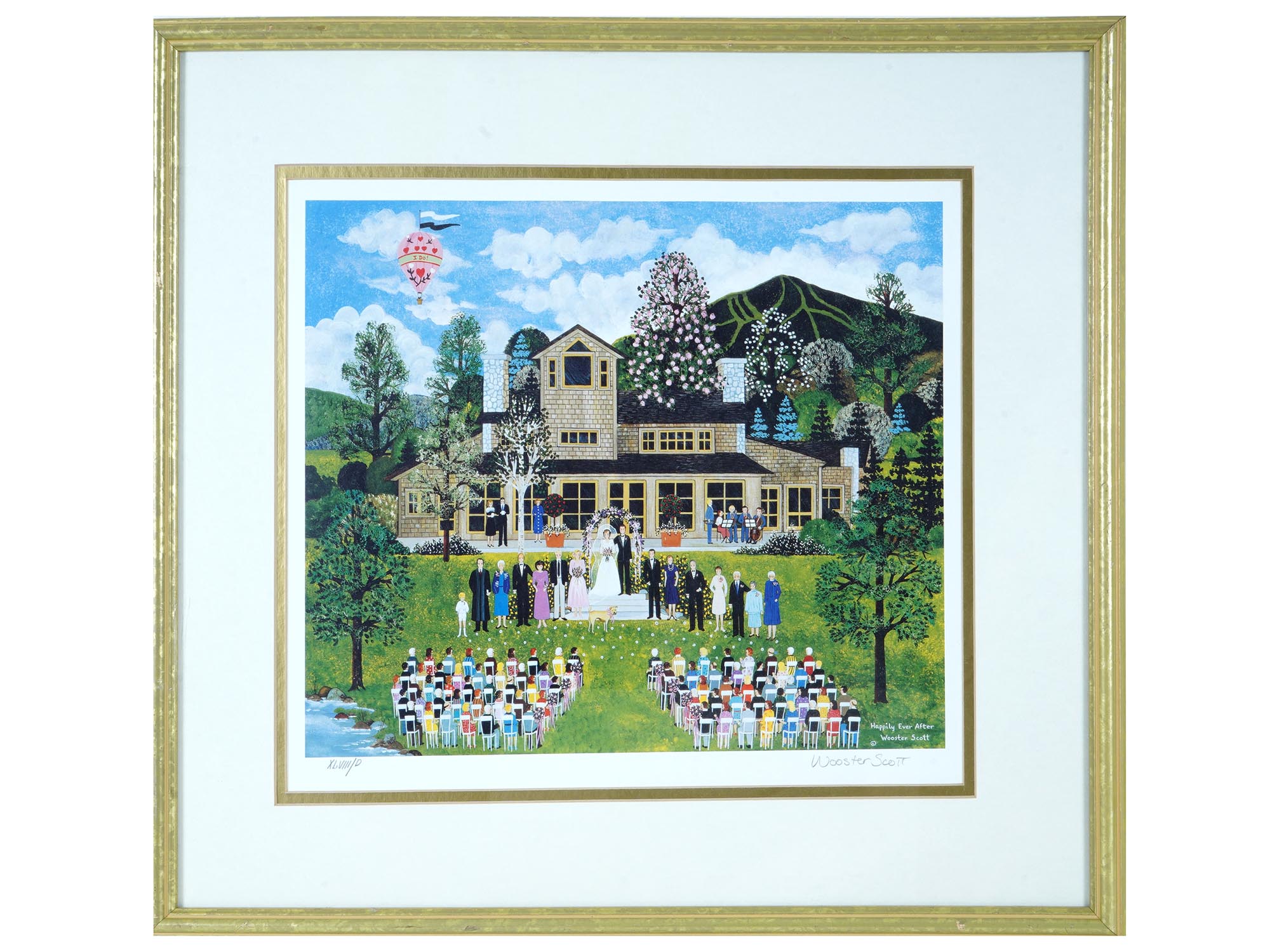 LTD AMERICAN WEDDING LITHOGRAPH BY WOOSTER SCOTT PIC-0