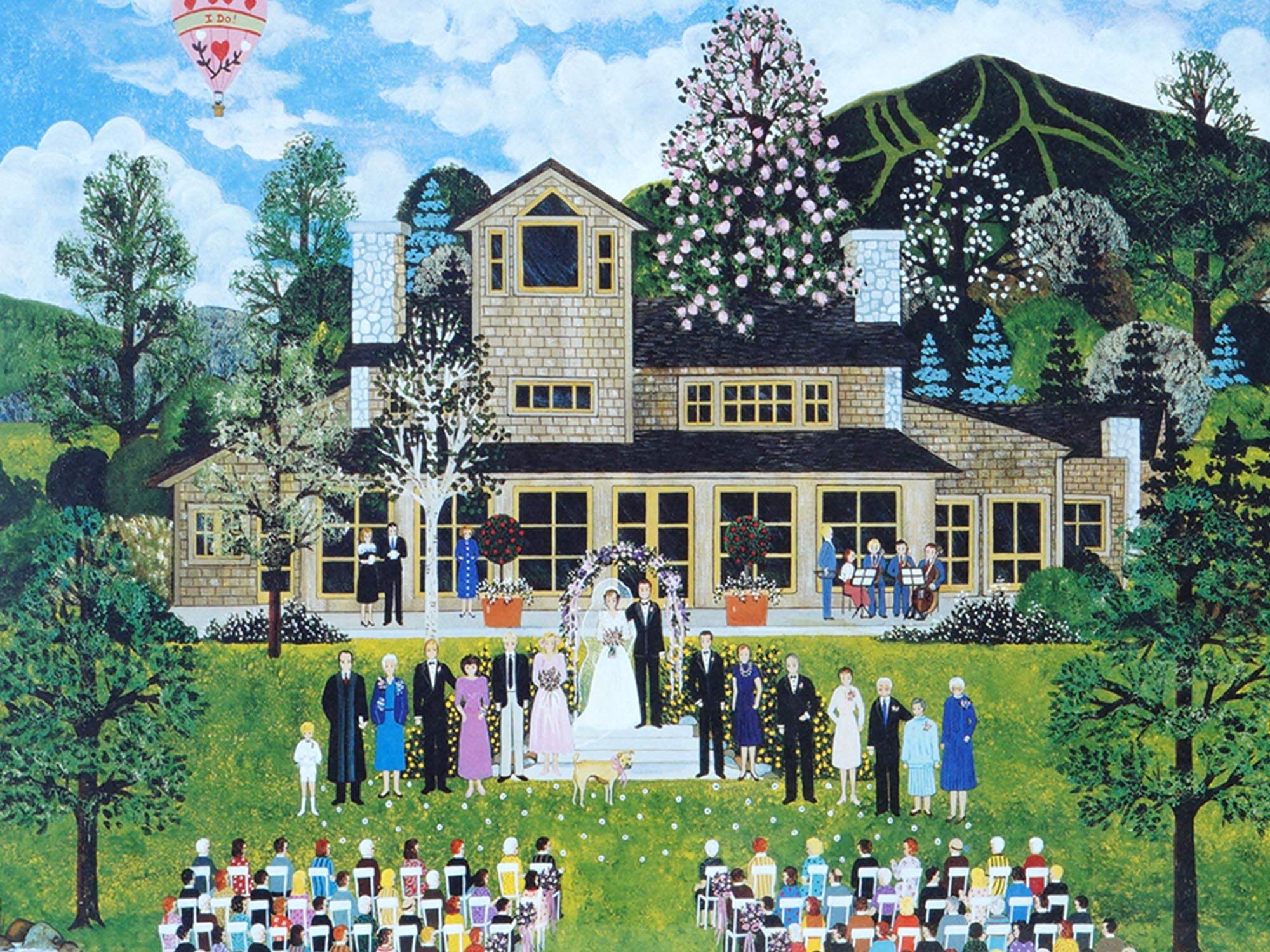 LTD AMERICAN WEDDING LITHOGRAPH BY WOOSTER SCOTT PIC-1