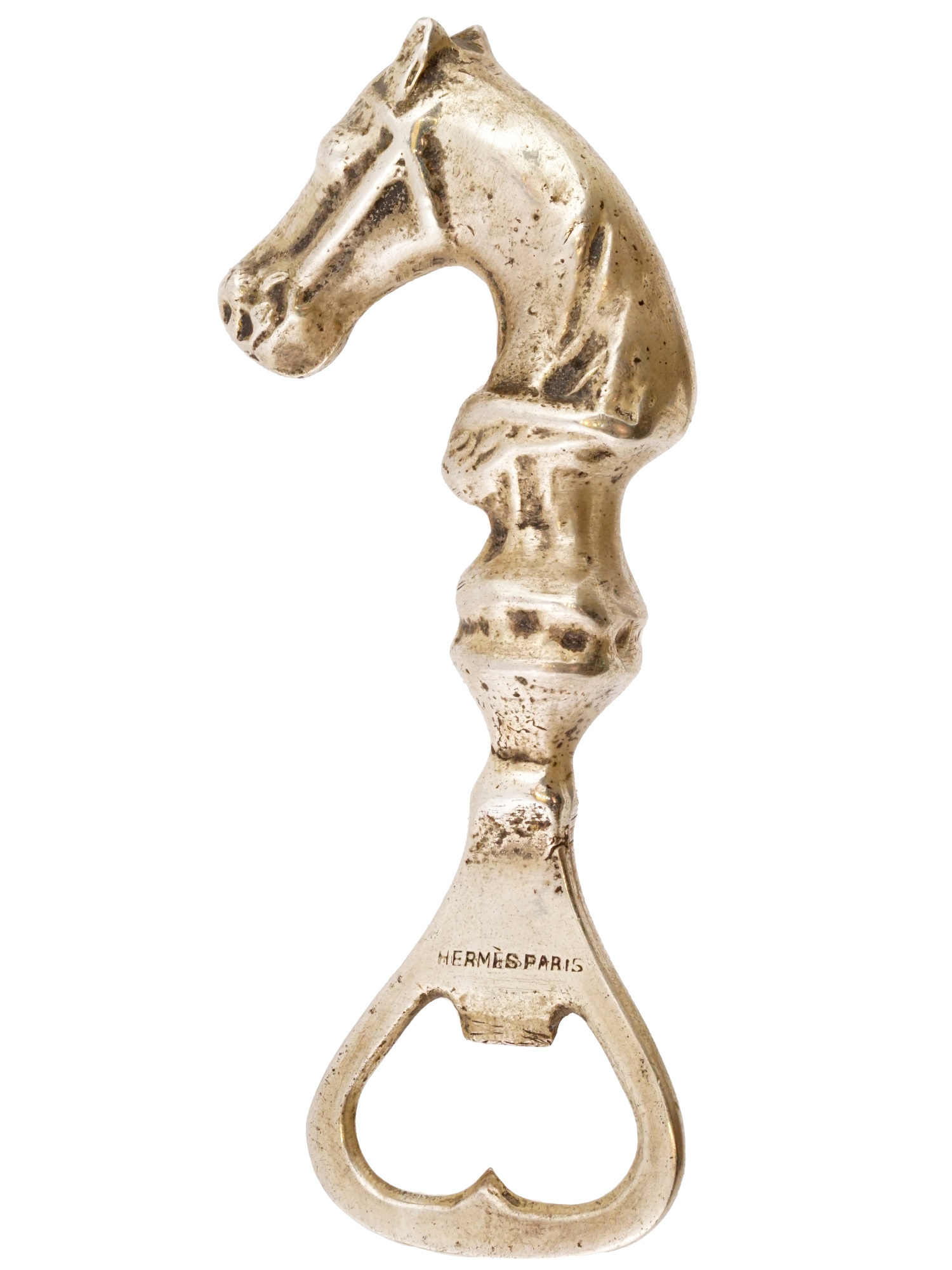 VINTAGE FRENCH HORSE HEAD BOTTLE OPENER BY HERMES PIC-3