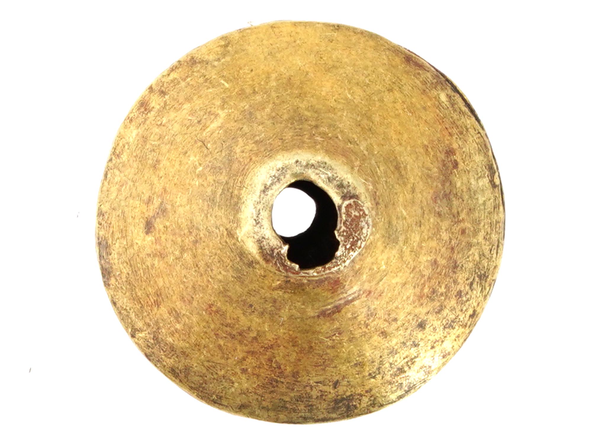 ANCIENT ROMAN GOLD BEAD OF CONE SHAPE HOLLOW INSIDE PIC-3