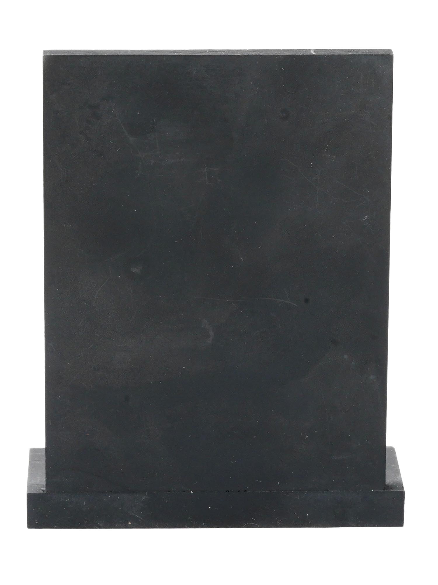 ANCIENT GOD ON HORSE PATINATED METAL PLAQUE STAND PIC-3