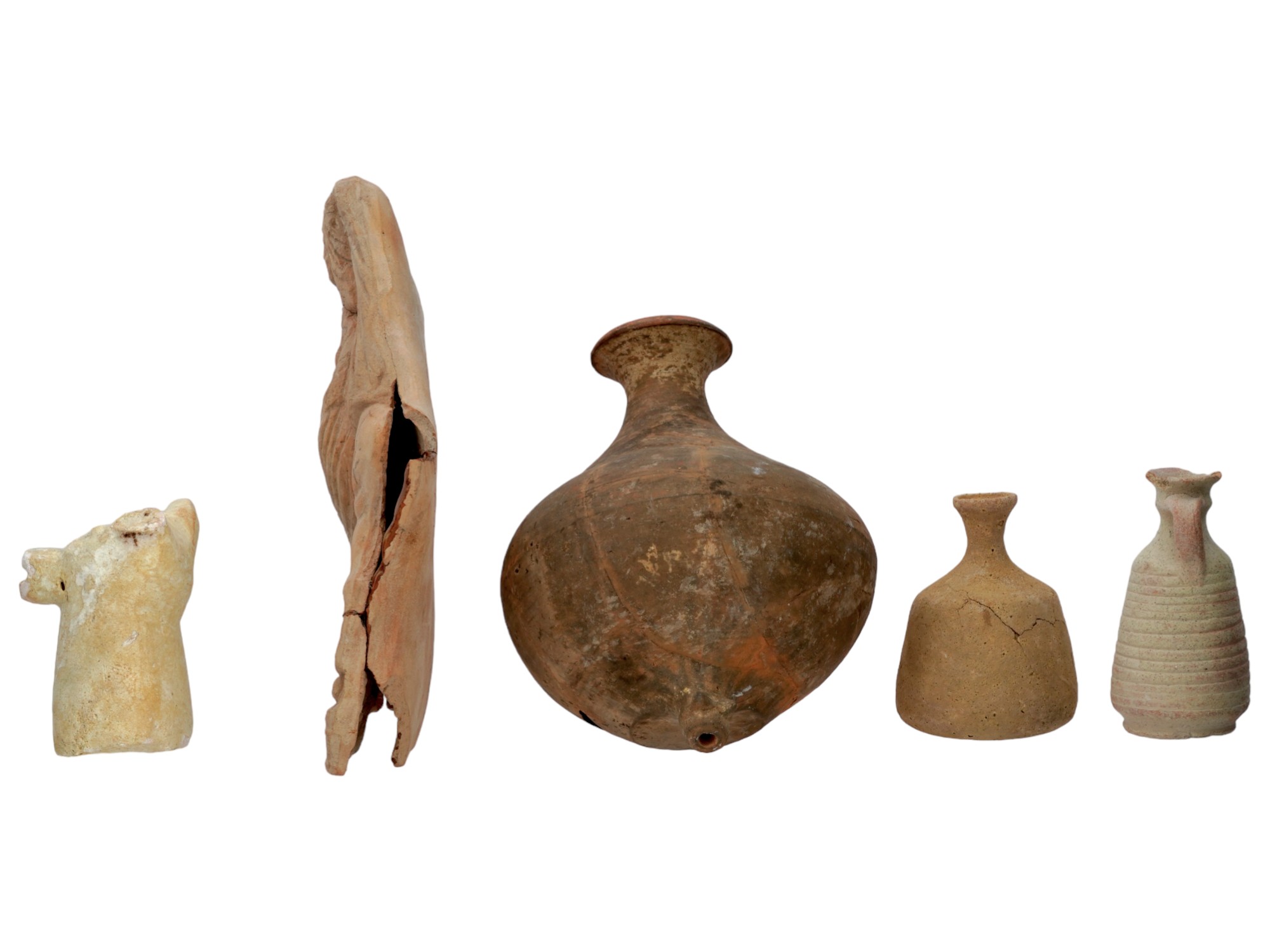 ANCIENT ROMAN EMPIRE MARBLE AND TERRACOTTA ARTIFACTS PIC-2