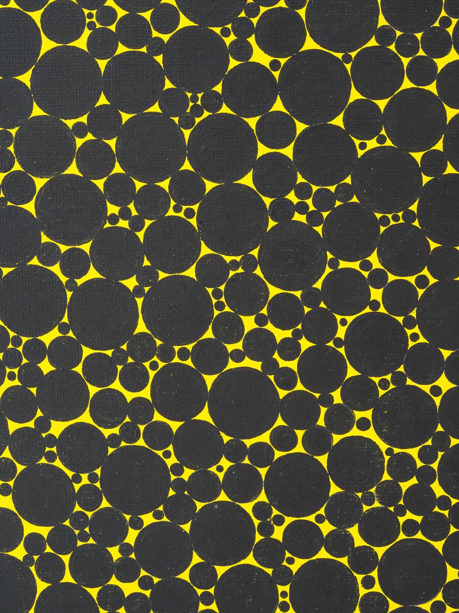 ATTR TO YAYOI KUSAMA JAPANESE DOTS ACRYLIC PAINTING PIC-1