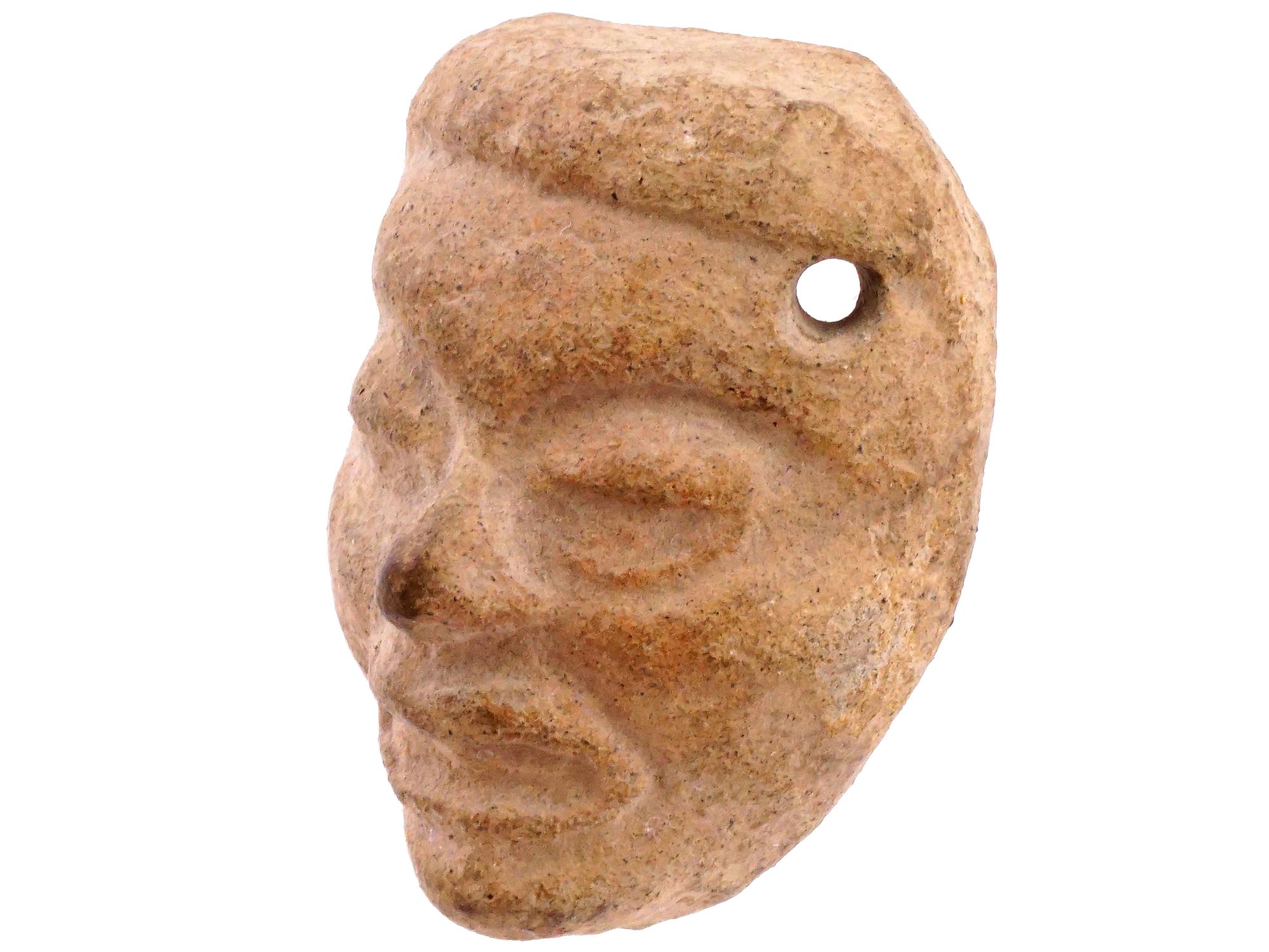 ANCIENT 1ST MILLENNIUM AD MESOAMERICAN POTTERY HEAD PIC-0