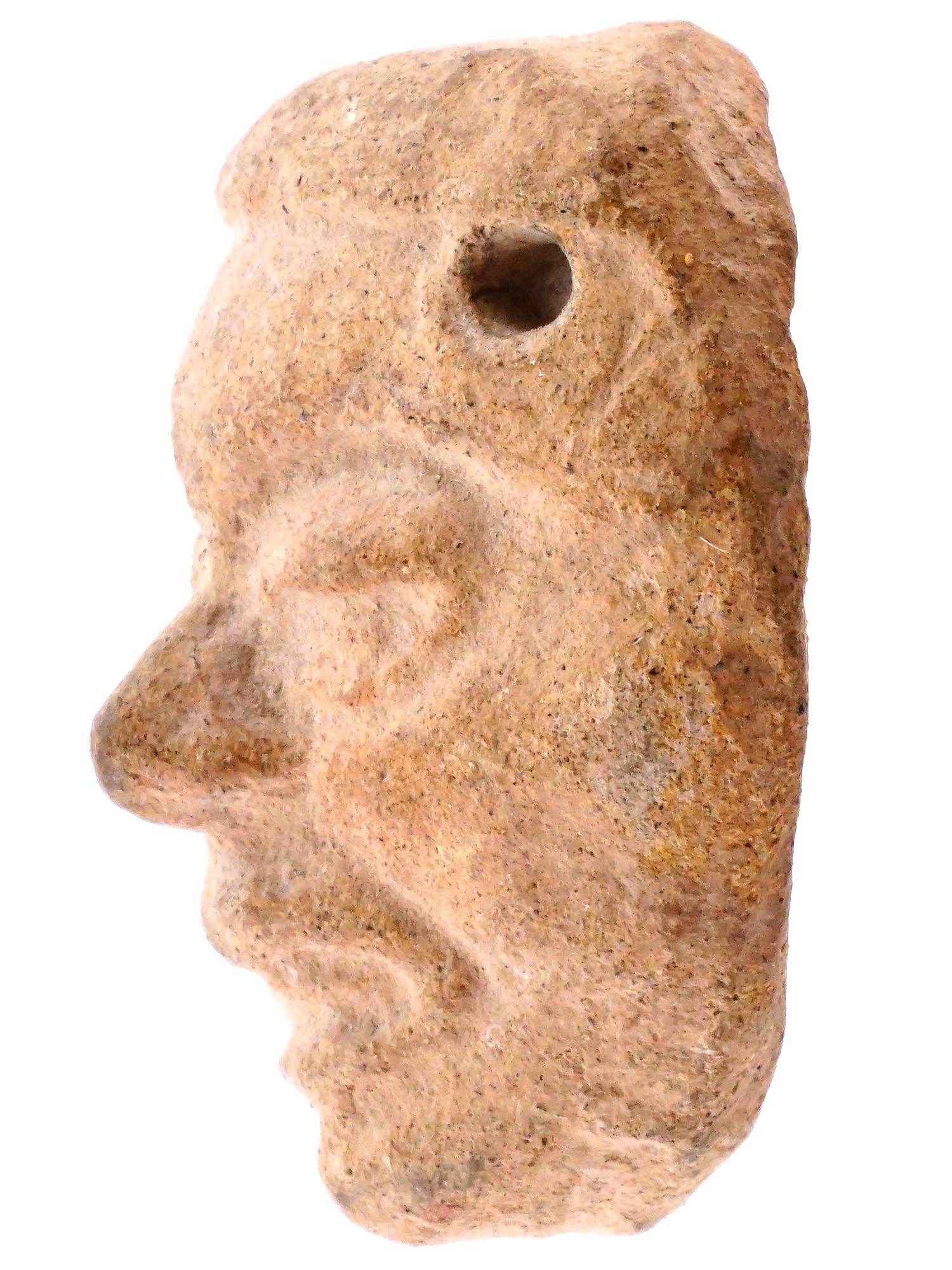 ANCIENT 1ST MILLENNIUM AD MESOAMERICAN POTTERY HEAD PIC-2