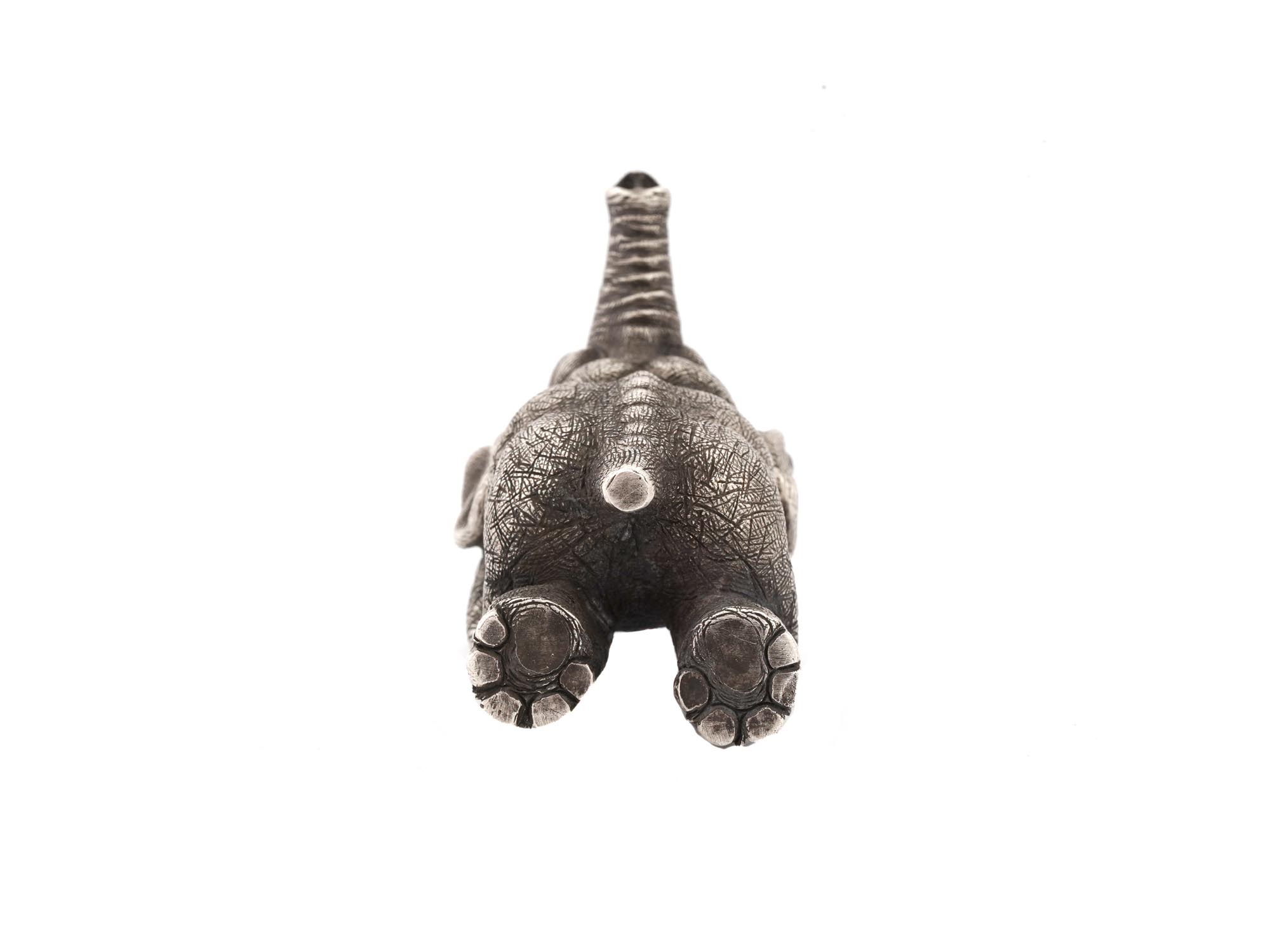 RUSSIAN 84 SILVER ELEPHANT FIGURE WITH RUBY EYES PIC-8