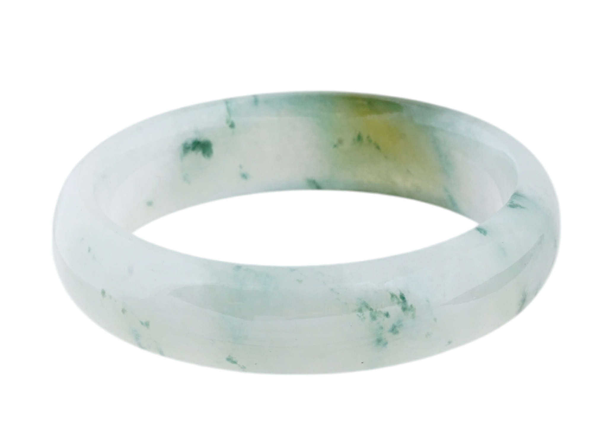 VINTAGE CHINESE UNTREATED BANGLE JADE BRACELET PIC-1