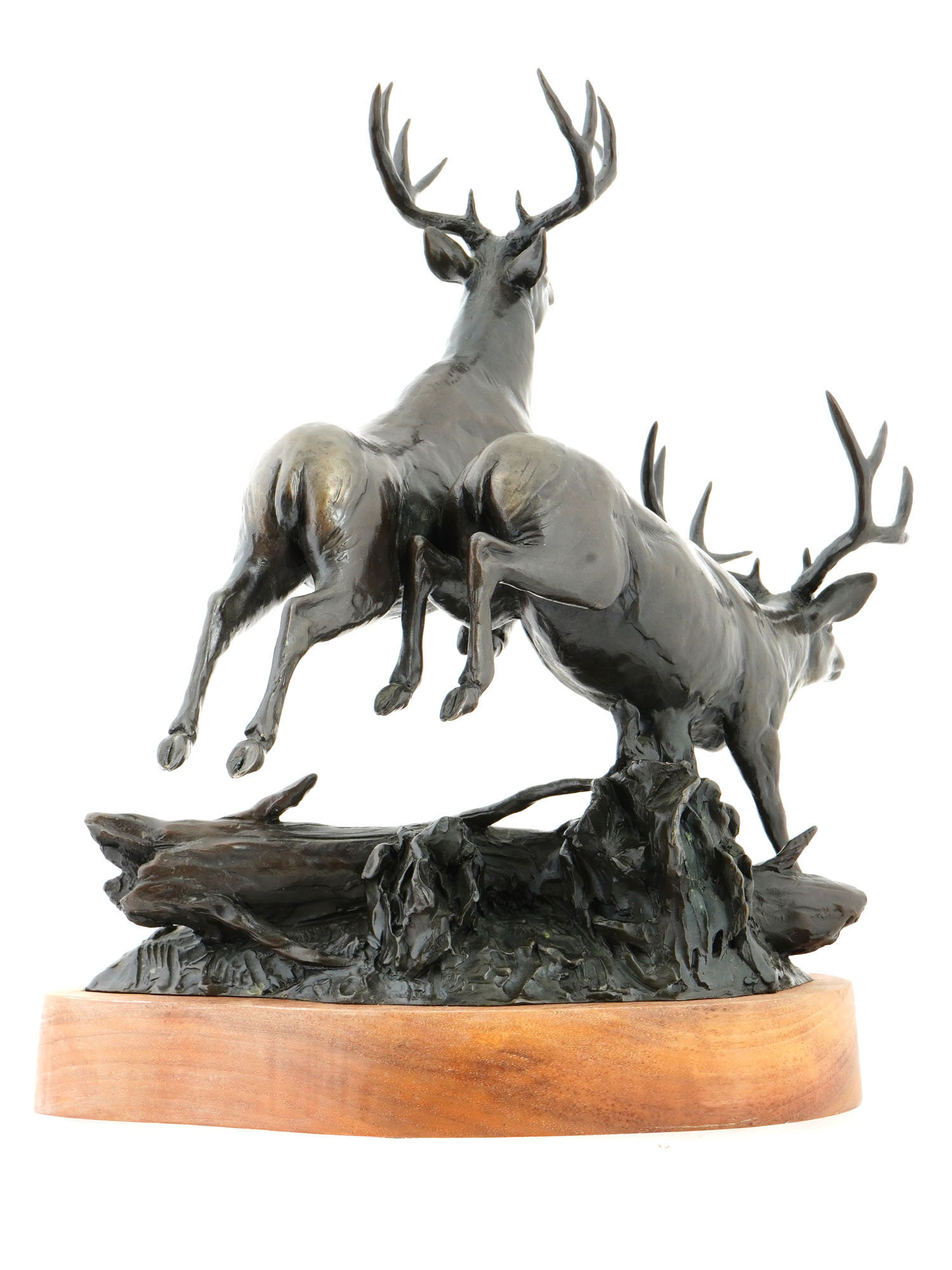 LTD DEER PATINATED BRONZE SCULPTURE BY CURTIS ZOBEL PIC-5