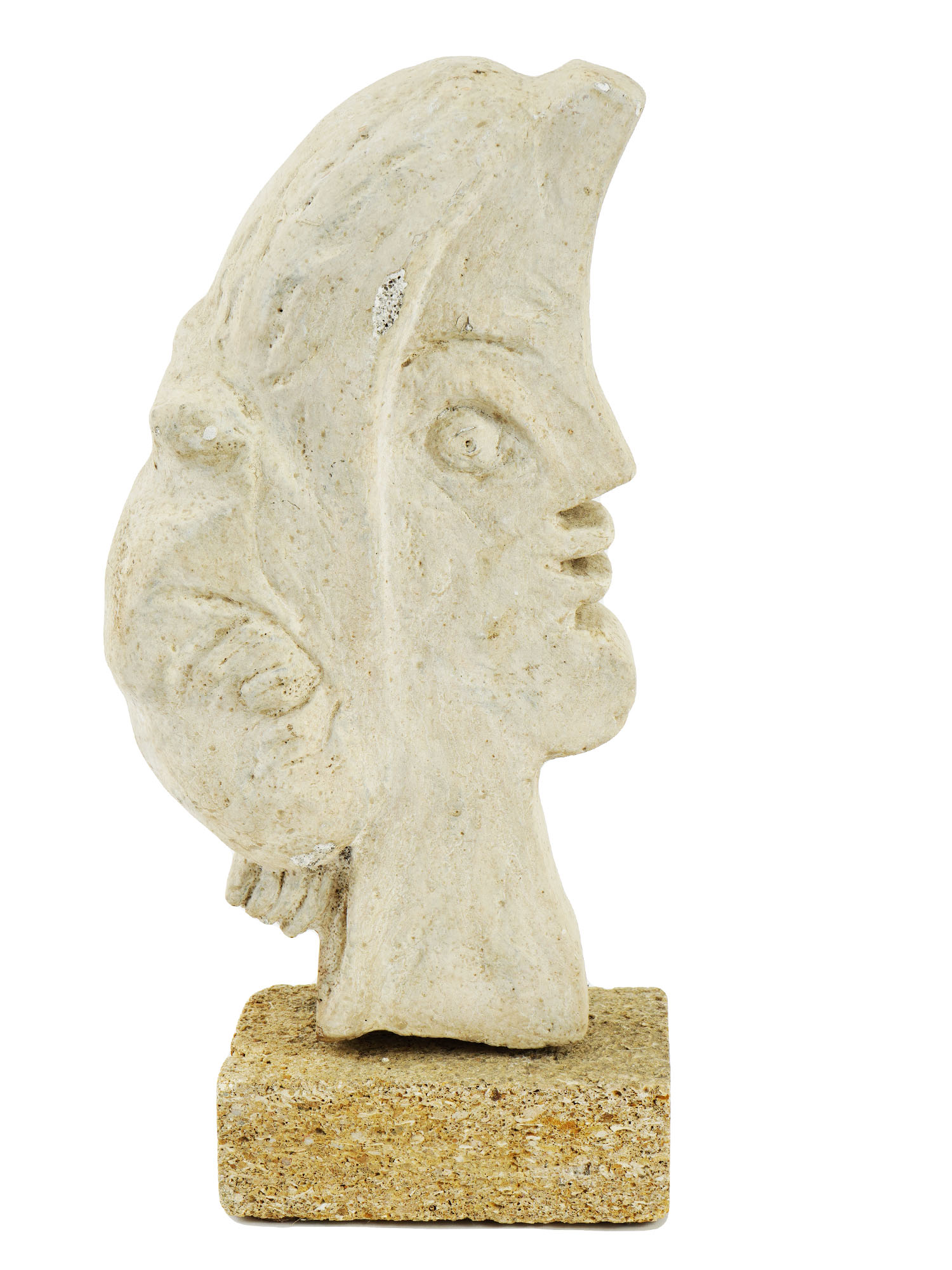 FRENCH SANDSTONE SCULPTURE BY GEORGES BRAQUE PIC-2