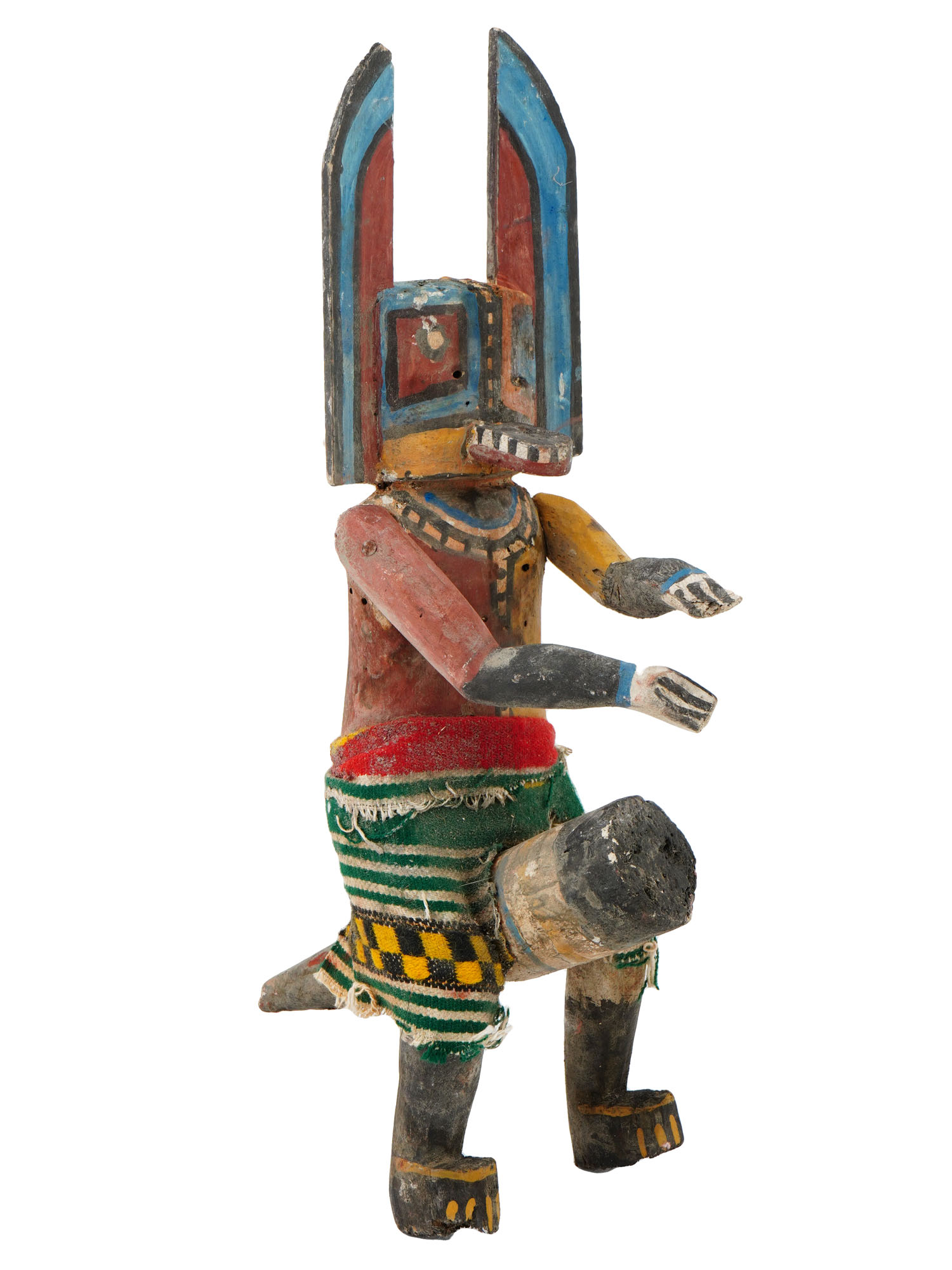 NATIVE AMERICAN HAND CARVED WOODEN HOPI KACHINA DOLL PIC-0