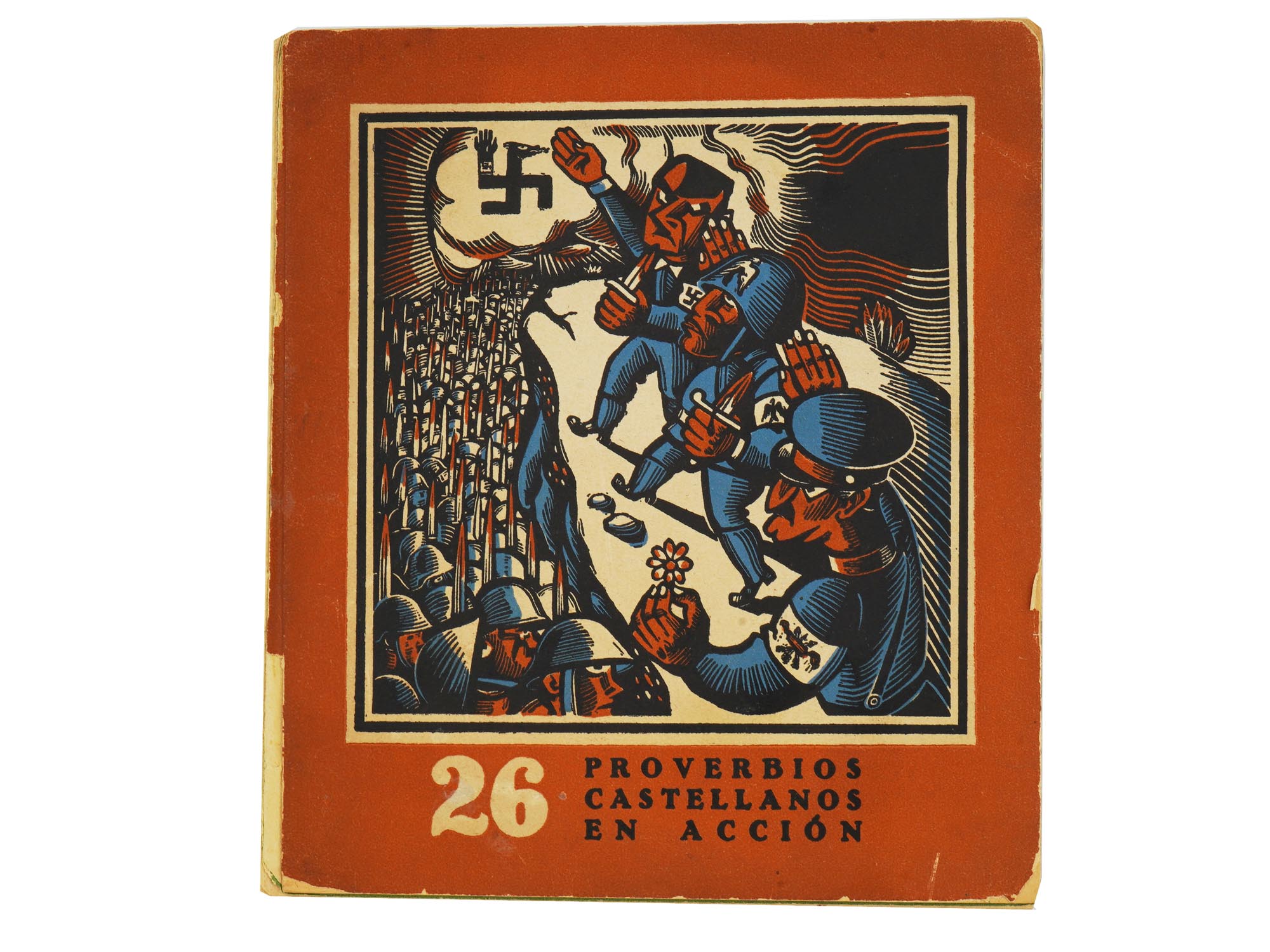 1937 SPANISH CIVIL WAR BOOK CASTILIAN PROVERBS MOLNE PIC-