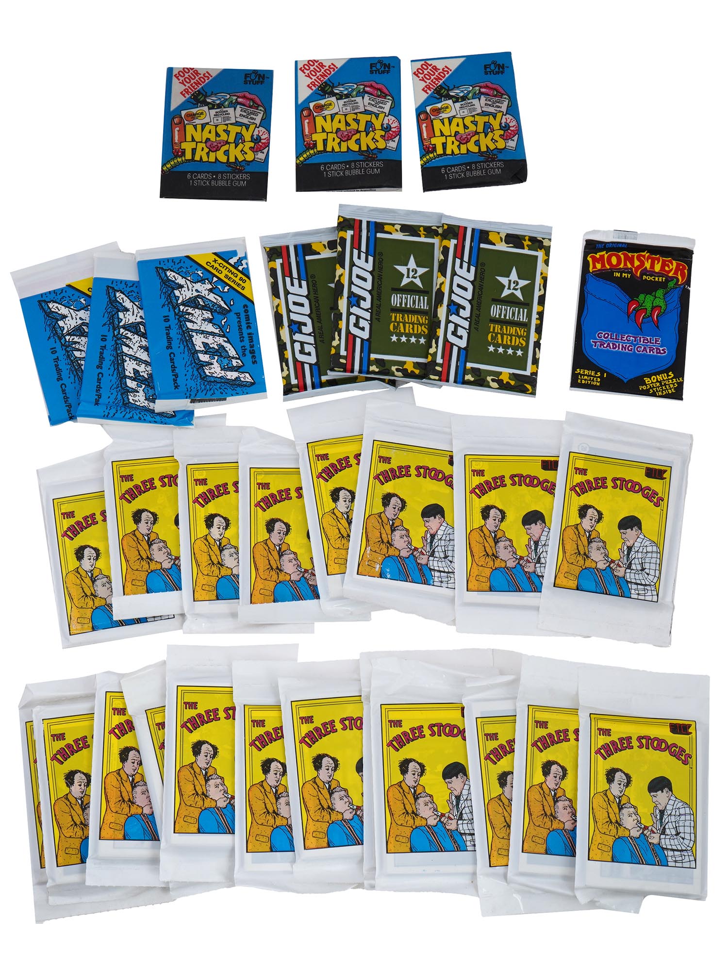 COLLECTION OF SEALED MOVIE TV CARDS STICKER PACKS PIC-