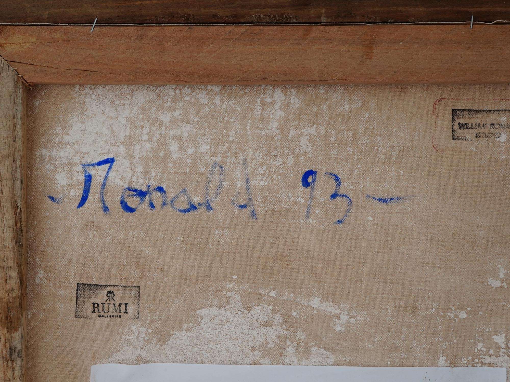 LATE 20TH CEN ABSTRACT ACRYLIC PAINTING PIC-8