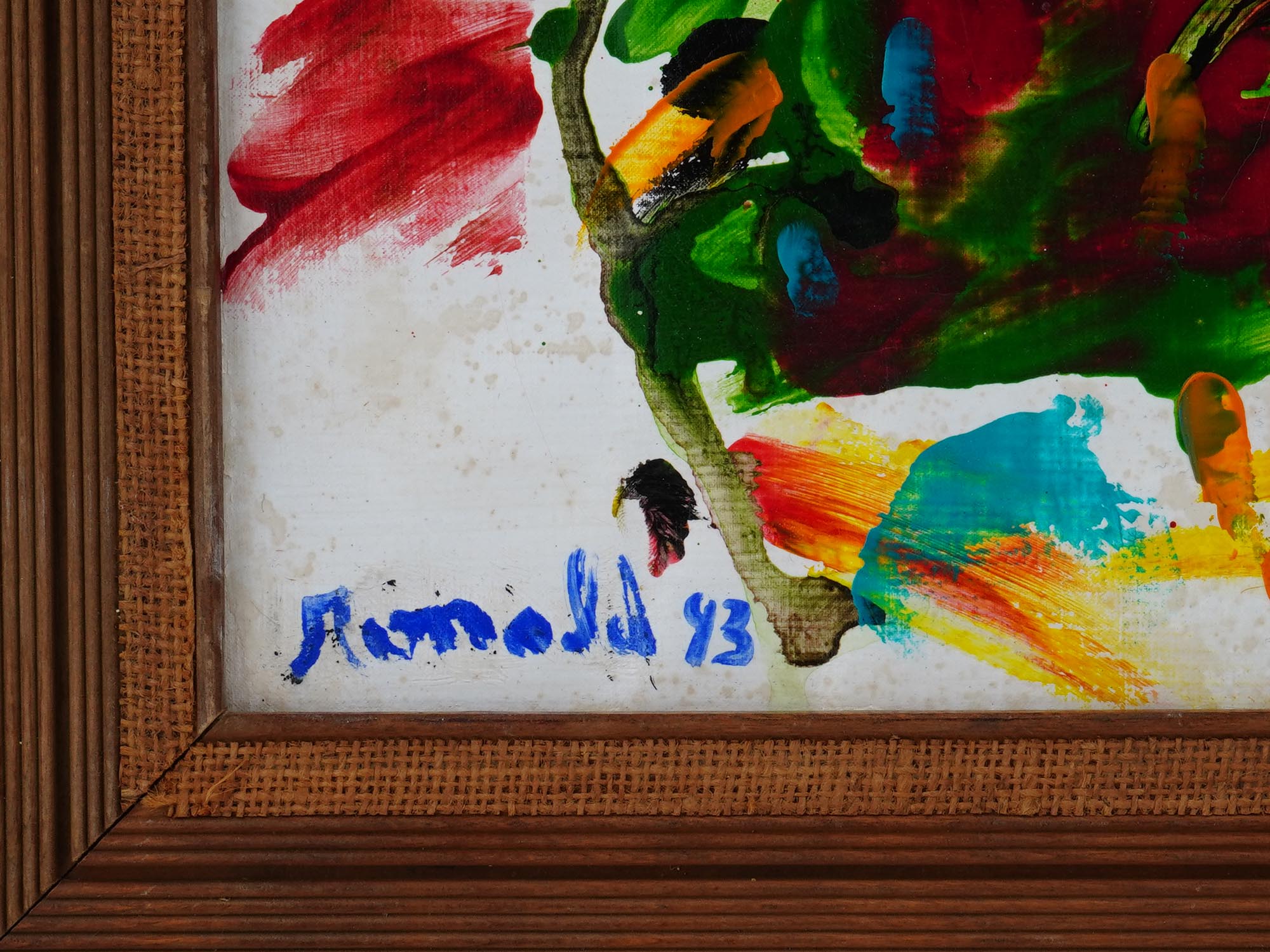 LATE 20TH CEN ABSTRACT ACRYLIC PAINTING PIC-2