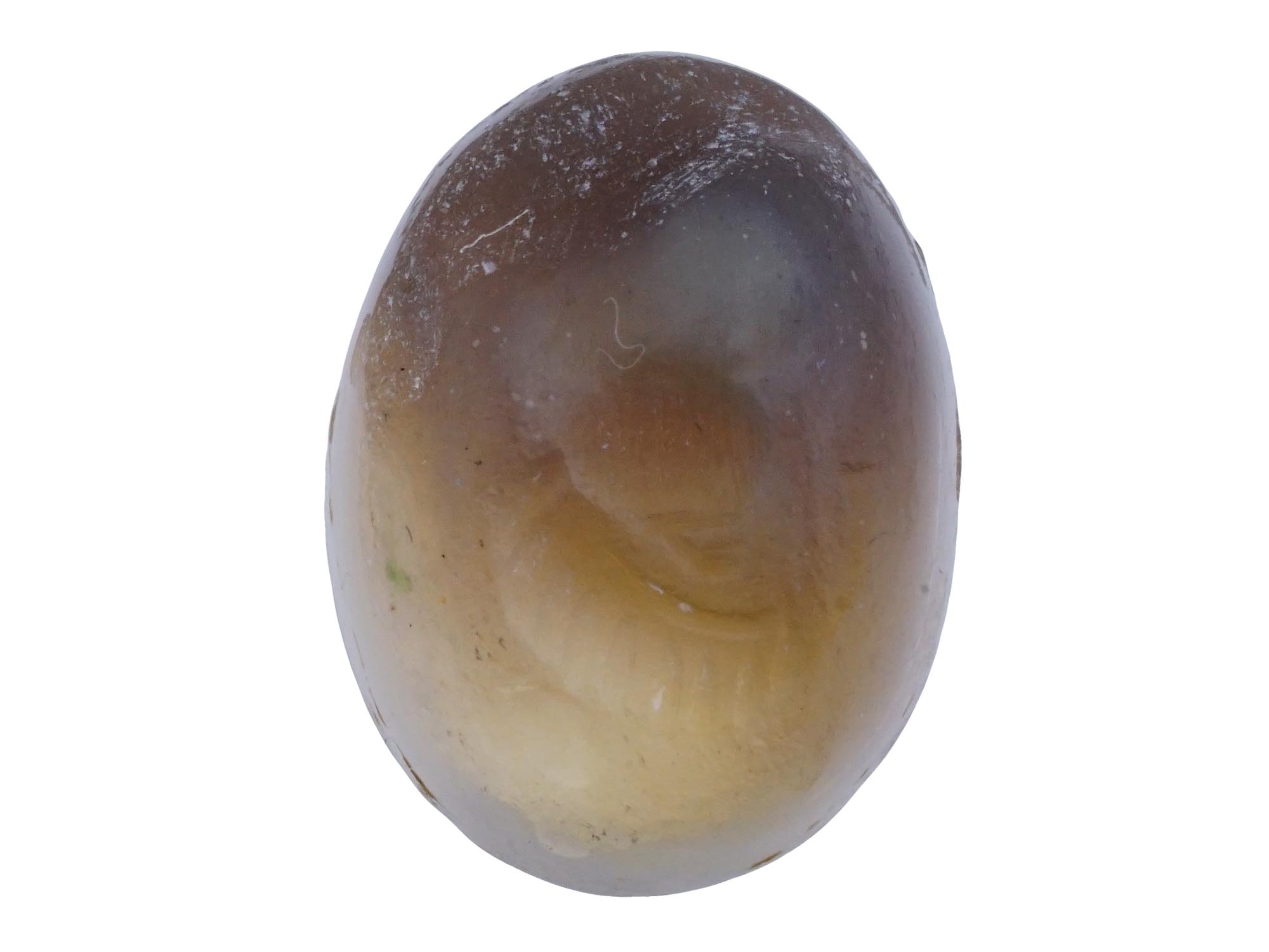 CARVED AGATE INTAGLIO WITH ANCIENT ROMAN IMAGE PIC-1