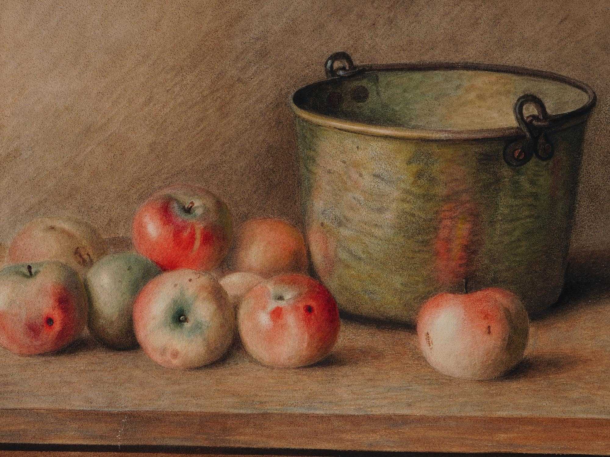 AMERICAN STILL LIFE WATERCOLOR PAINTING SIGNED PIC-1