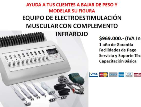 EQUIPO DE ELECTROESTIMULACIÓN MUSCULAR