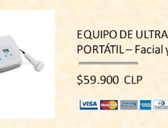 Equipo de Ultrasonido Portátil – Facial y Corporal