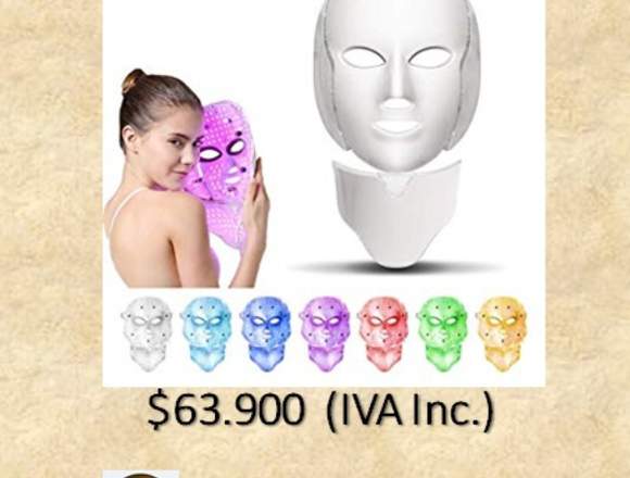 Mascara Facial Photon Led con Cuello