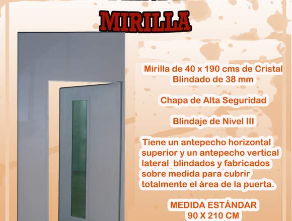 Puerta Blindada con Mirilla 