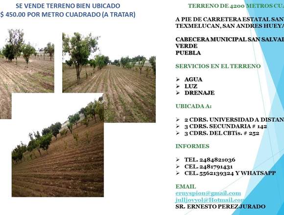  3 Terrenos en Venta 