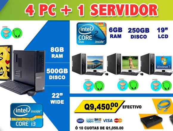 COMPUTADORAS PARA CAFE INTERNET Q7,590.00