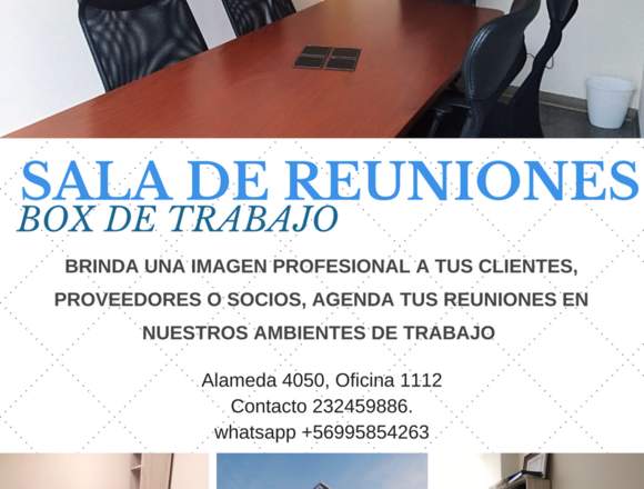 ARRIENDO SALA DE REUNIONES 