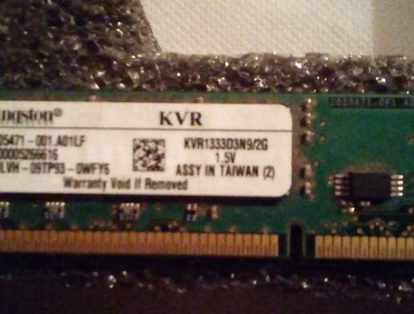 Memoria Kingston Ddr 3 - 2 Gb - 1333 Hz