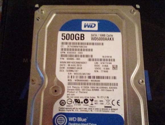 Disco Rigido Wd 500 Gb