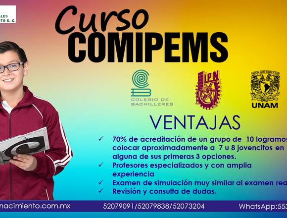 CURSO COMIPEMS INGRESO MEDIO SUPERIOR