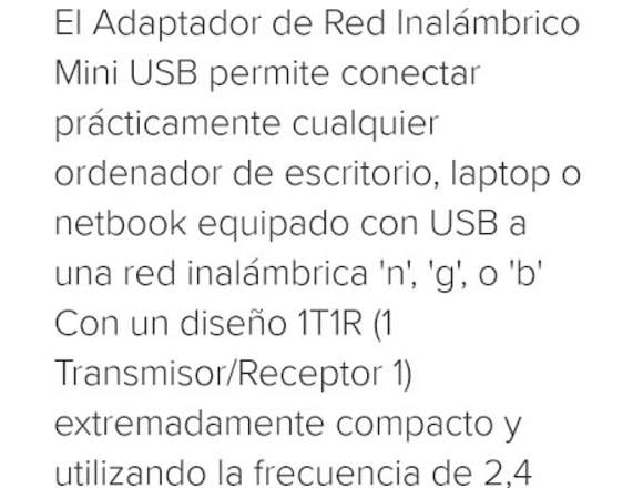 ADAPTADOR USB WIFI con ANTENA