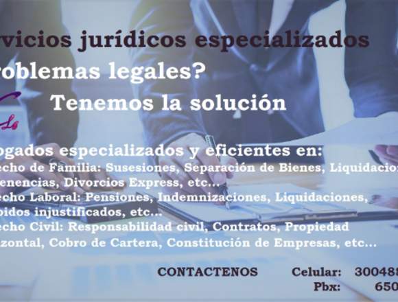 Servicios jurídicos especializados 