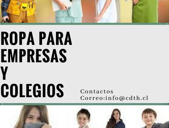 Venta de ropa para empresas y colegios 