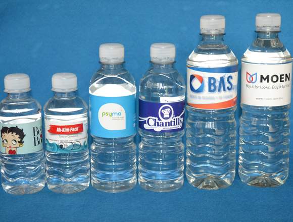 BOTELLAS PERSONALIZADAS CON AGUA PURIFICADA