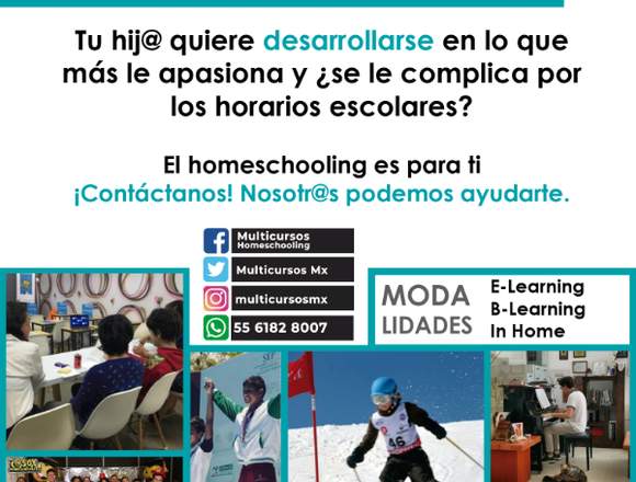 Educación online, homeschooling