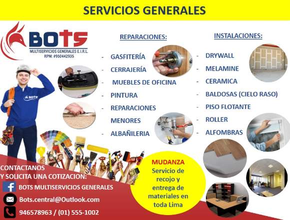 SERVICIOS GENERALES BOTS MULTISERVICIOS 