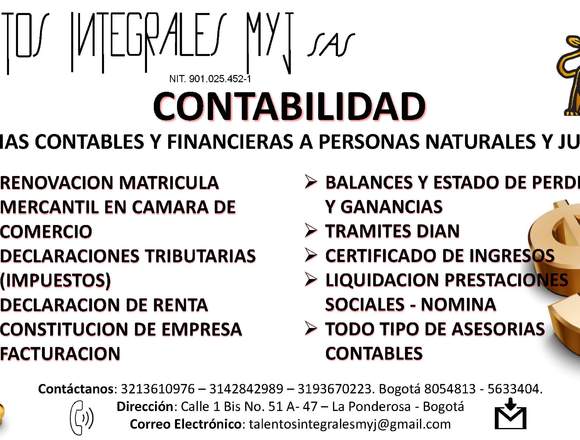 CONTABILIDAD - BALANCE - ESTADO DE PERDIDAS