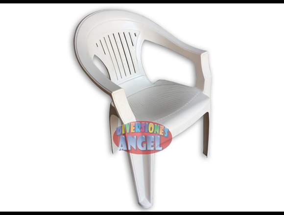 venta de Silla Italia de Plástico Blanca