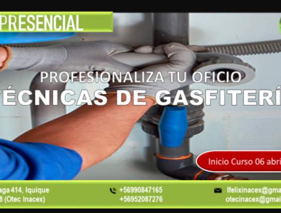 CURSO TÉCNICAS DE GASFITERÍA