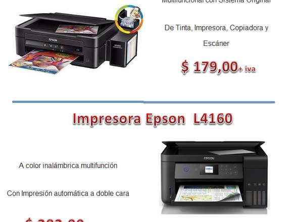 IMPRESORAS EPSON L380/ L4161